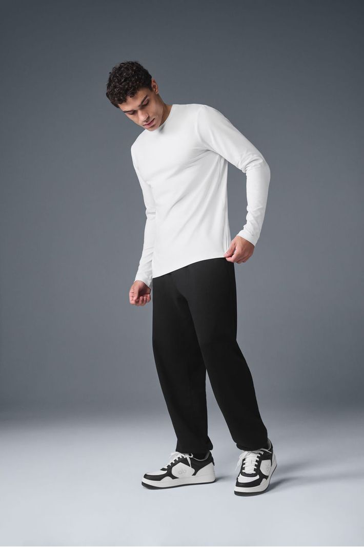 Camiseta Manga Longa Conquer Reform Crewneck White - Alo Yoga
