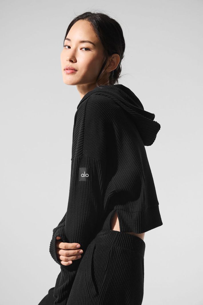 alo Muse Hoodie Black セットアップ Moletom Muse Black - Alo Yoga