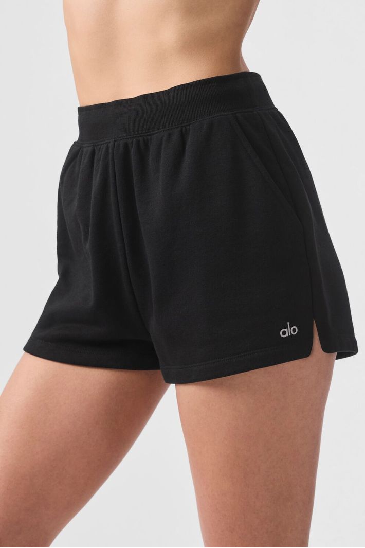 Shorts Low Key Sweat Black - Alo Yoga