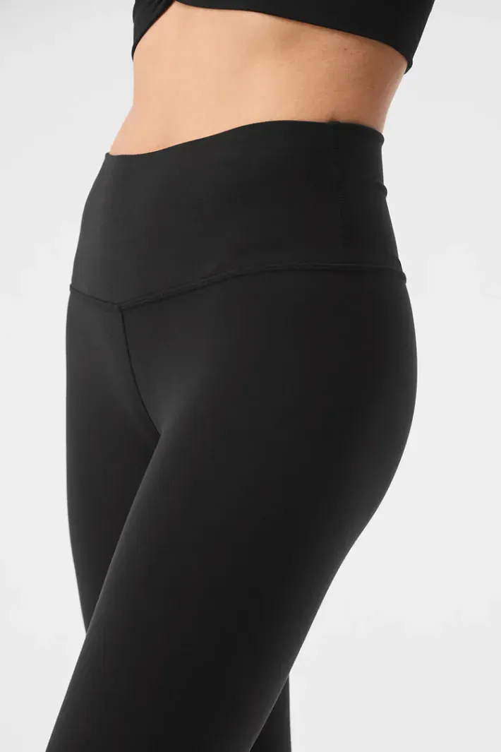 Legging 7/8 Highwaist Airbrush Black - Alo Yoga