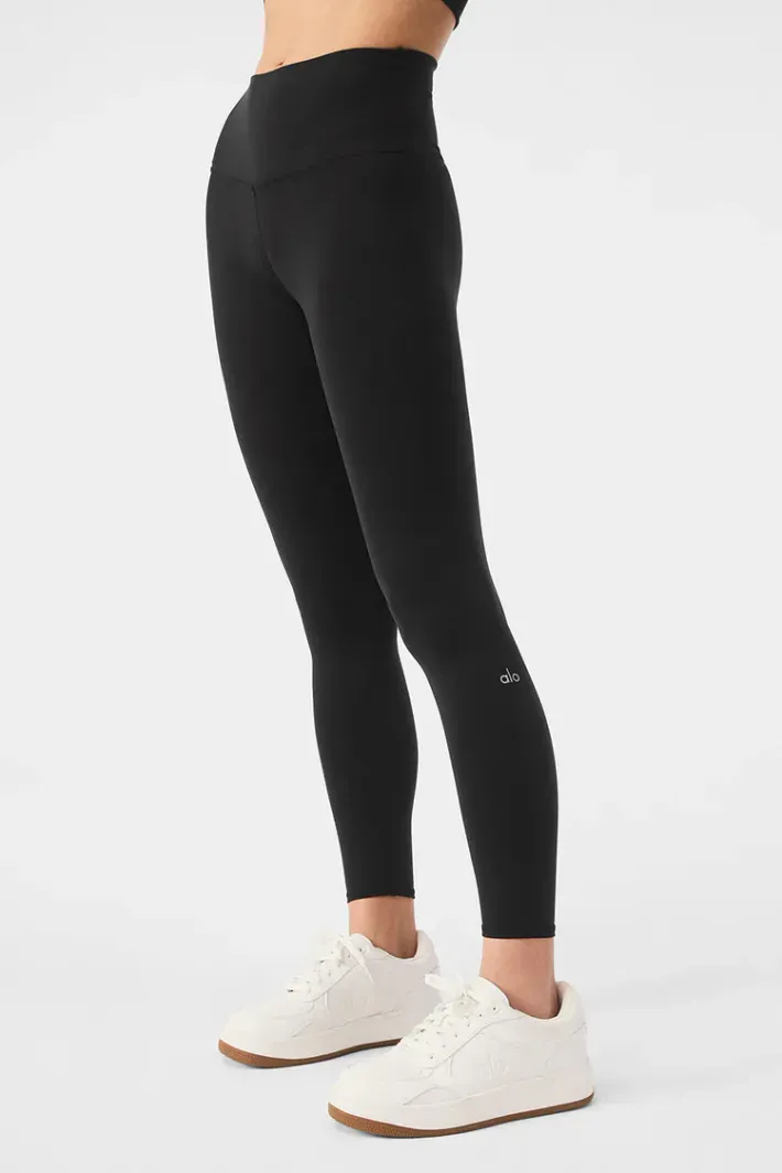 Legging 7/8 Highwaist Airbrush Black - Alo Yoga