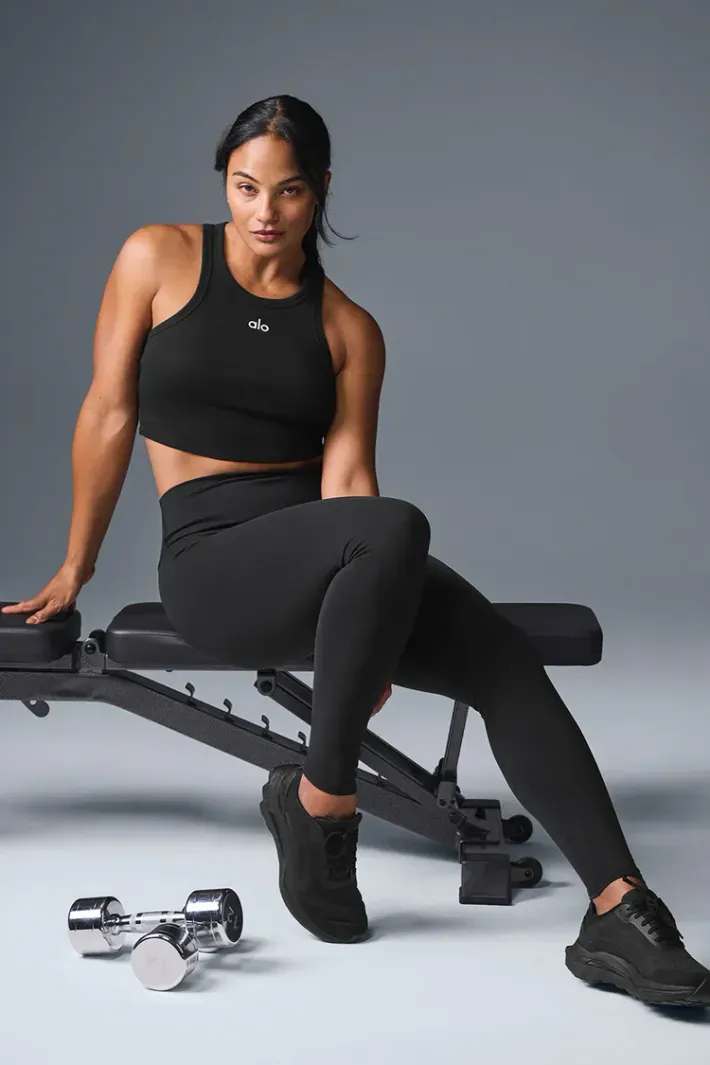 Legging Highwaist Airbrush Black - Alo Yoga