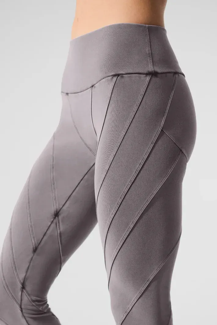 Legging Washed Alosoft High-Waist Sunray Grey - Alo Yoga