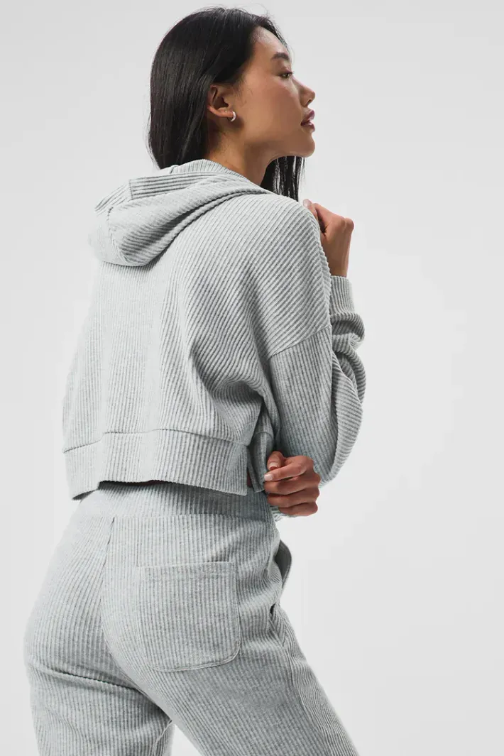 ヨガ・ピラティス alo yoga muse hoodie&sweat pant Moletom Muse Athletic Heather Grey - Alo Yoga
