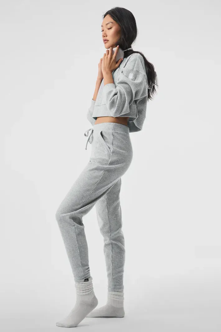 alo muse setup グレー Moletom Muse Athletic Heather Grey - Alo Yoga