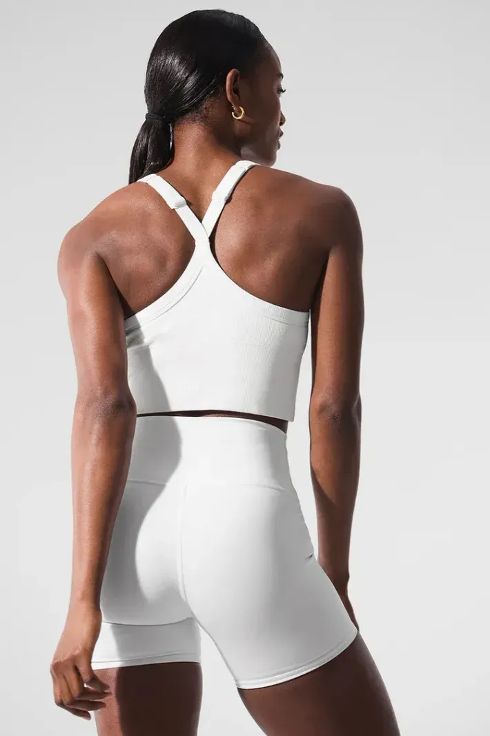 alo Seamless リブ フェイバリット ブラタンクホワイト XXS Top