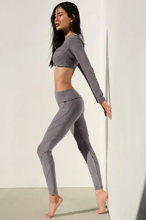Legging Washed Alosoft High-Waist Sunray