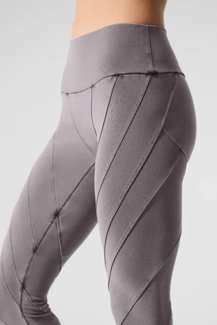 Legging Washed Alosoft High-Waist Sunray Grey - Alo Yoga