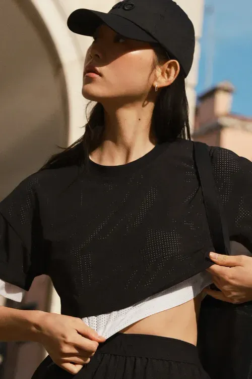 Camiseta Mesh Cropped Mirage