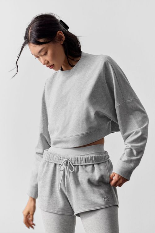 Moletom Cropped  Sway Crew Neck