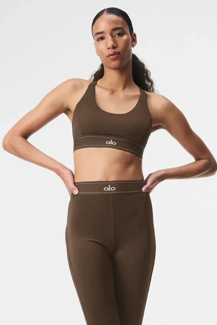 Top Airlift Suit Up Espresso - Alo Yoga