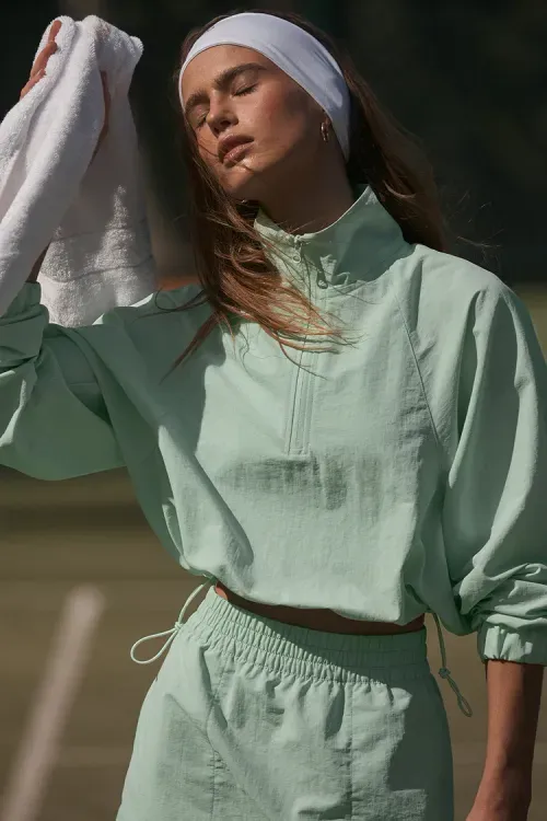 Casaco Cropped 1/4 Zip Alumni