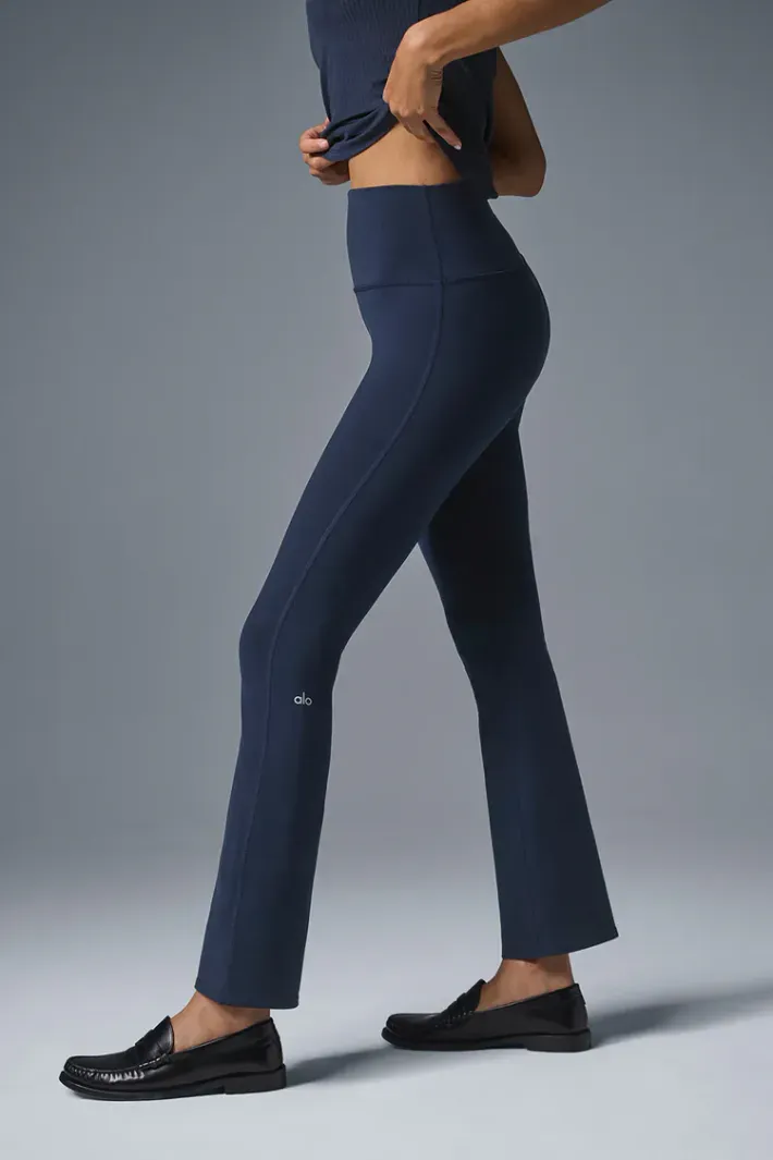 Alo Denim Bootcut Leggings Legging Airbrush 7/8 High-Waist Bootcut