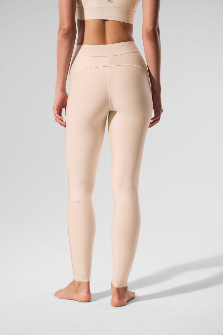 Legging Airlift High-Waist Suit Up Macadamia - Alo Yoga
