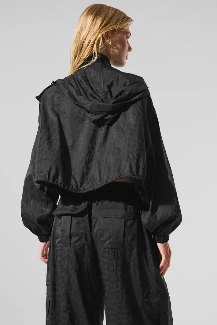 Jaqueta Game Time Full Zip Black - Alo Yoga