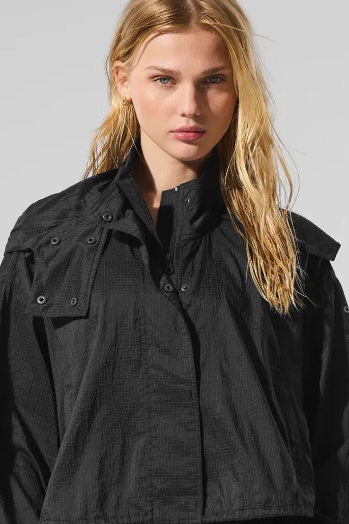 Jaqueta Game Time Full Zip Black - Alo Yoga