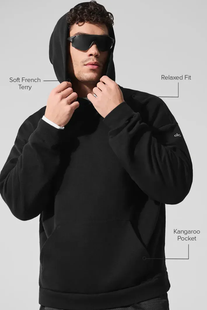alo yoga パーカー　Chill フーディ Moletom Chill Black - Alo Yoga