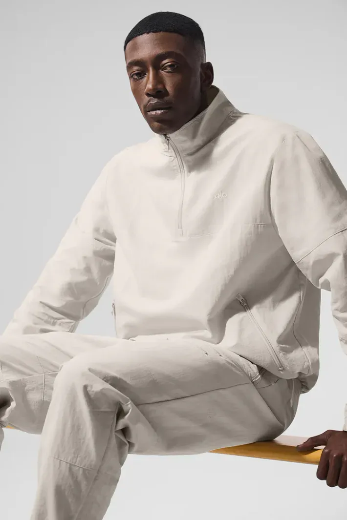 23AW 極美品✨ LOUREN twill no collar jacket Jaqueta Light Weight Takeaway Track Bone - Alo Yoga