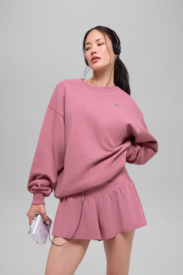 Moletom Accolade Crew Neck Pink Wild Rose - Alo Yoga