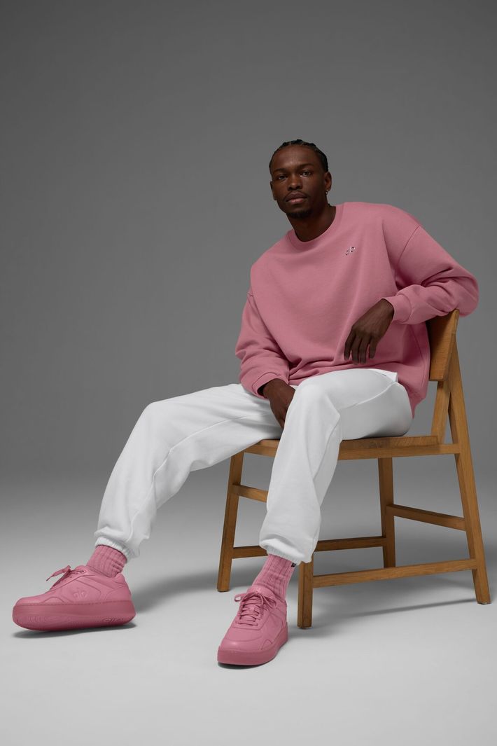 Moletom Accolade Crew Neck Pink Wild Rose - Alo Yoga