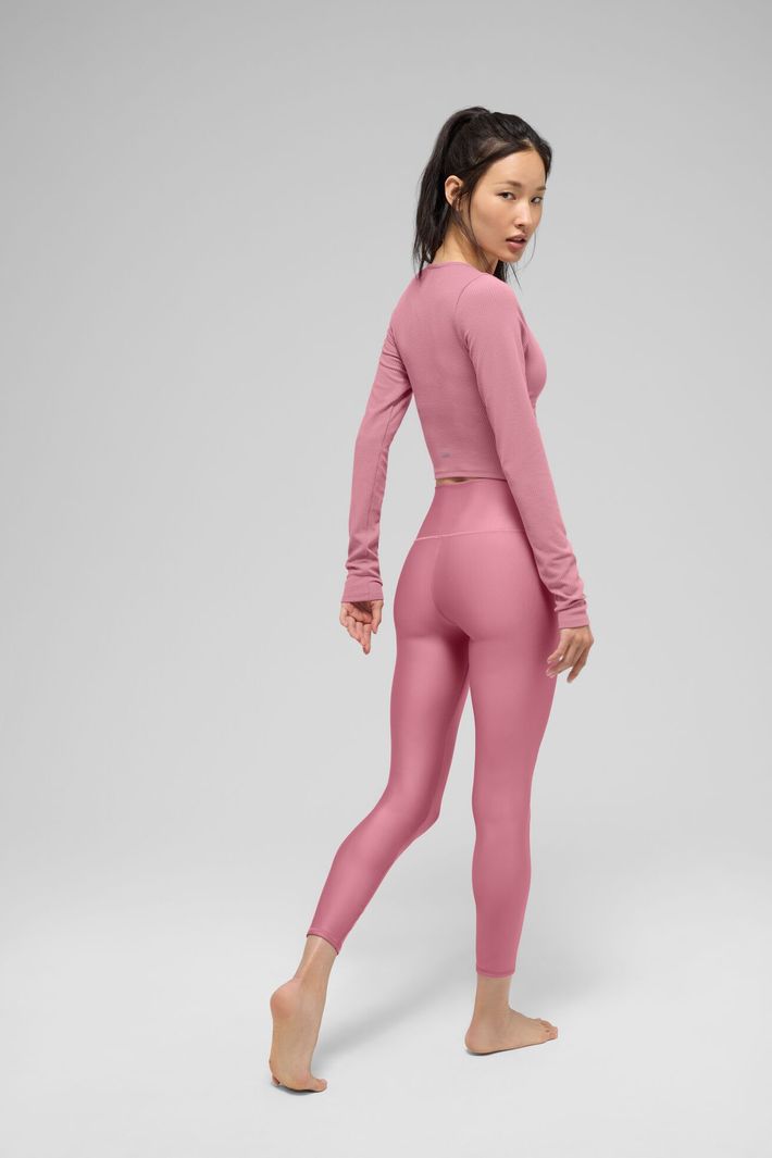 Legging 7/8 High-Waist Airlift Pink Wild Rose - Alo Yoga