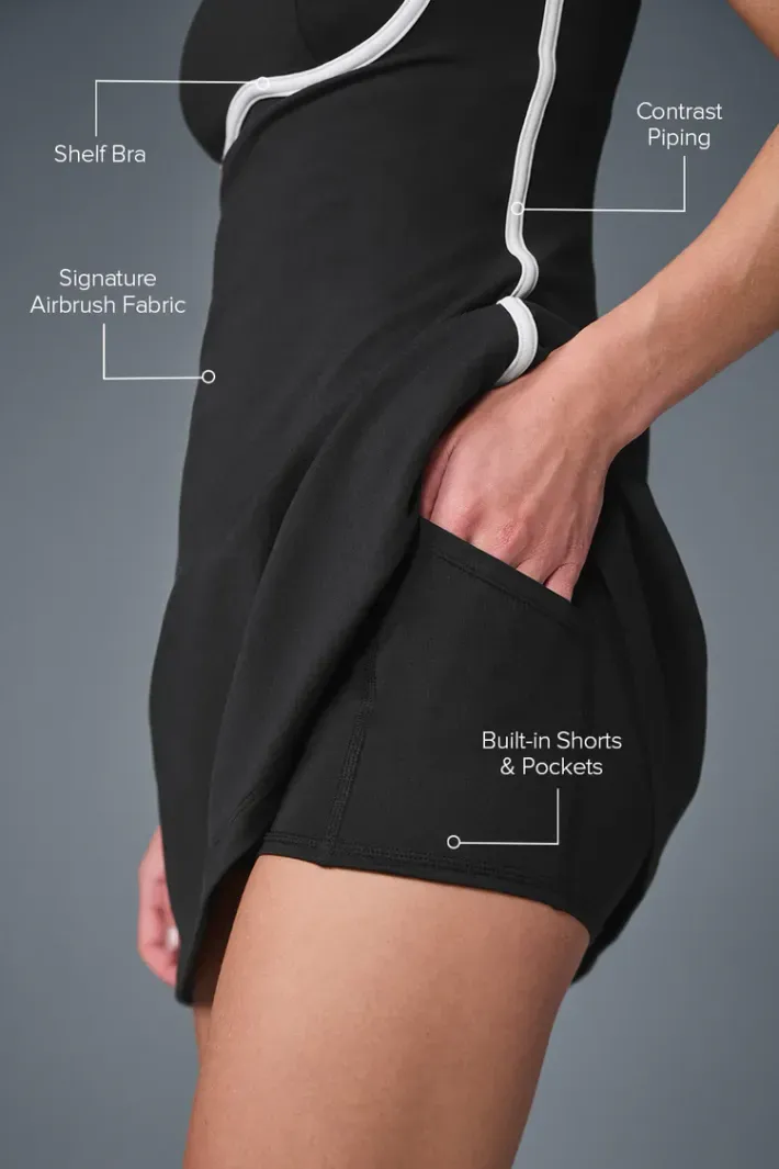Vestido Airbrush Streamlined Black - Alo Yoga