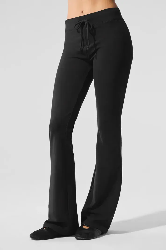 Calça De Moletom Sway Boot Cut Black - Alo Yoga