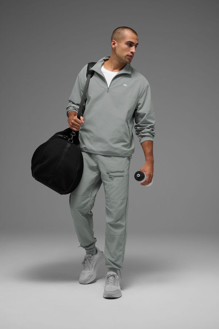 Jaqueta Light Weight Takeaway Track Lunar Grey - Alo Yoga