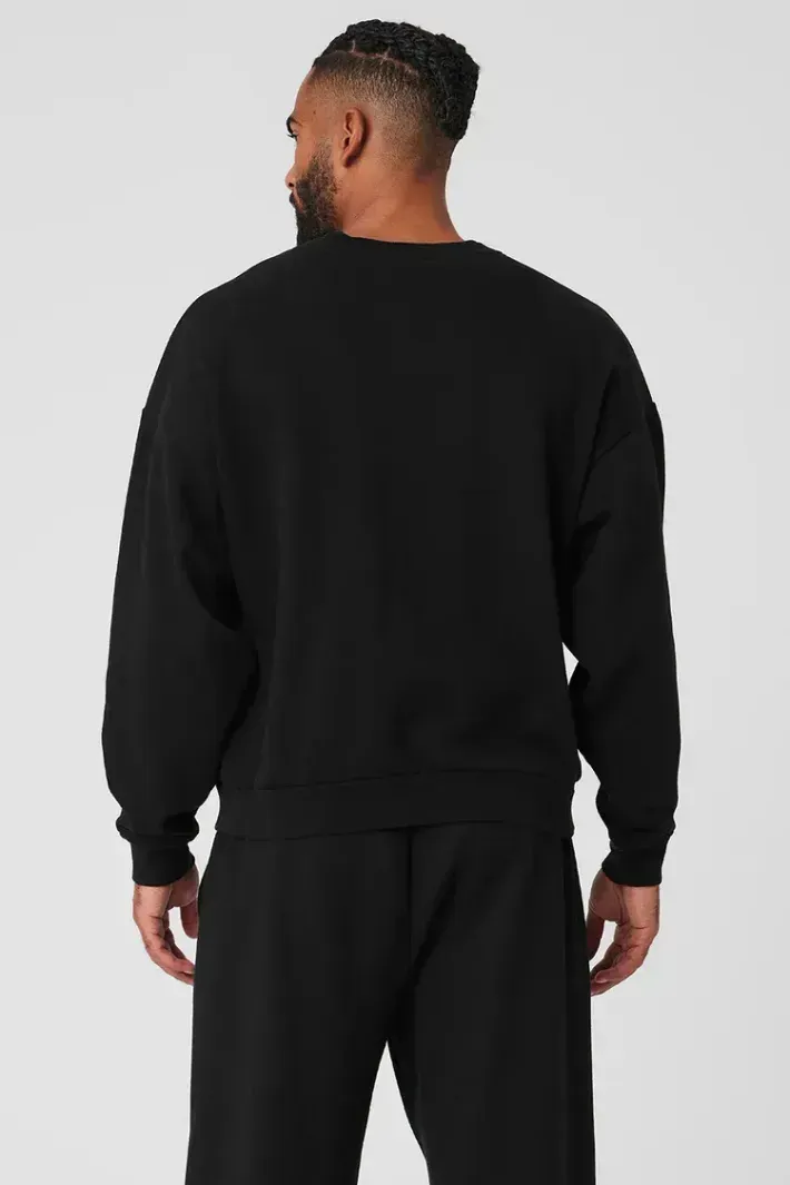 Moletom Accolade Crew Neck Black - Alo Yoga