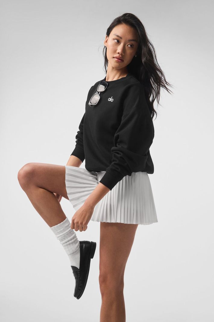 Moletom Accolade Crew Neck Black - Alo Yoga