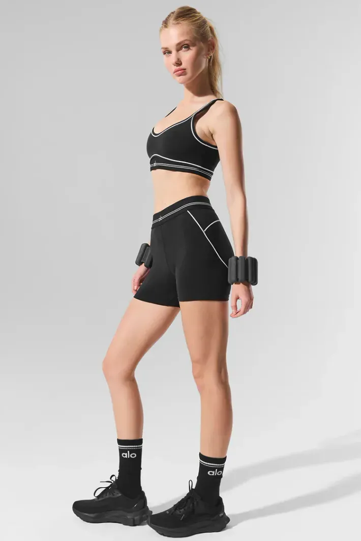 Shorts Airbrush Heart Throb Black - Alo Yoga