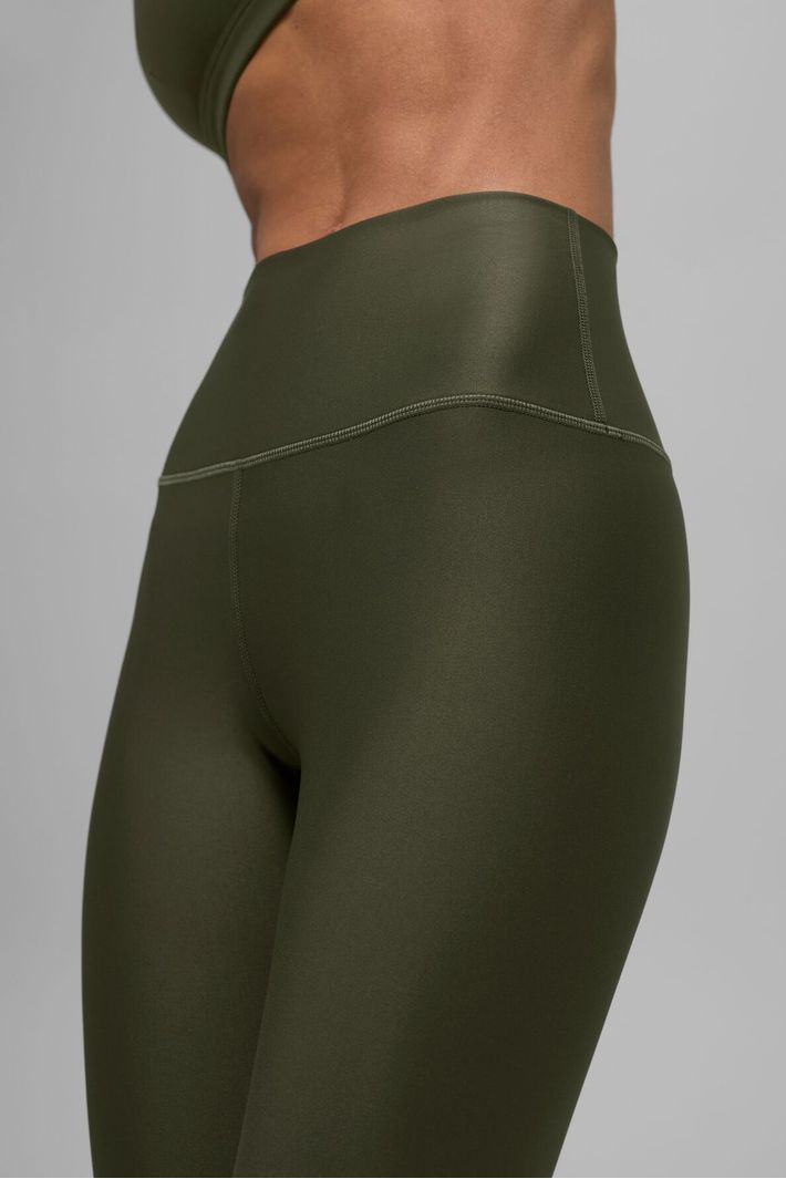 Legging 7/8 High-Waist Airlift Green Olive - Alo Yoga