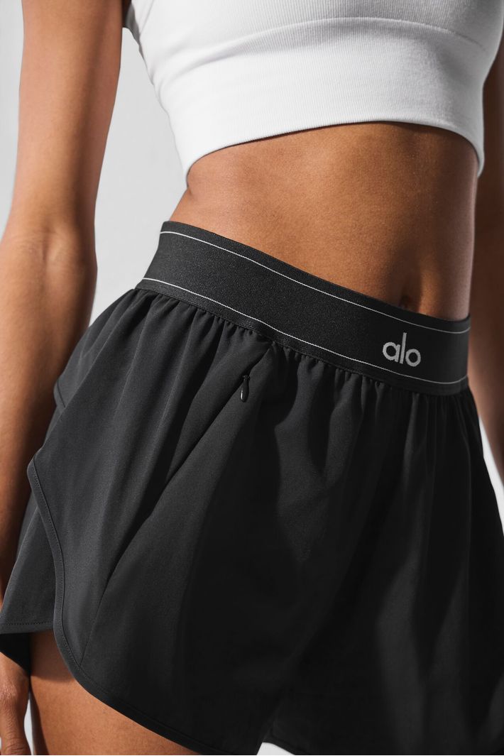 ウォーキング・ランニングウェア alo MatchPointShort black XXS Shorts Match Point Black - Alo Yoga