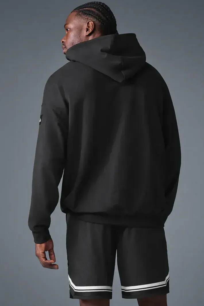Alo Yoga Double Take パーカー Anthracite Moletom Com Capuz Double Take Black - Alo Yoga