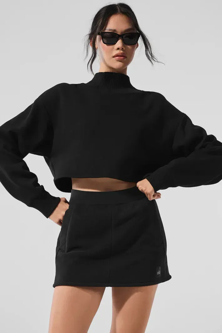 Casaco Cropped Serenity Coverup Black - Alo Yoga