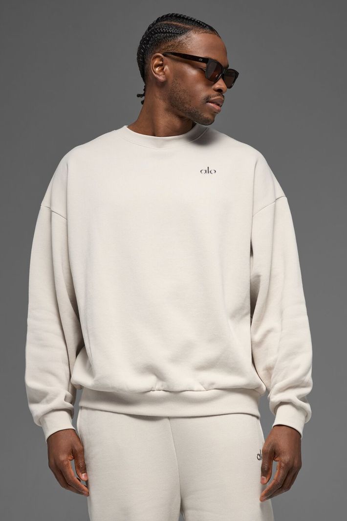 Moletom Accolade Crew Neck Bone - Alo Yoga