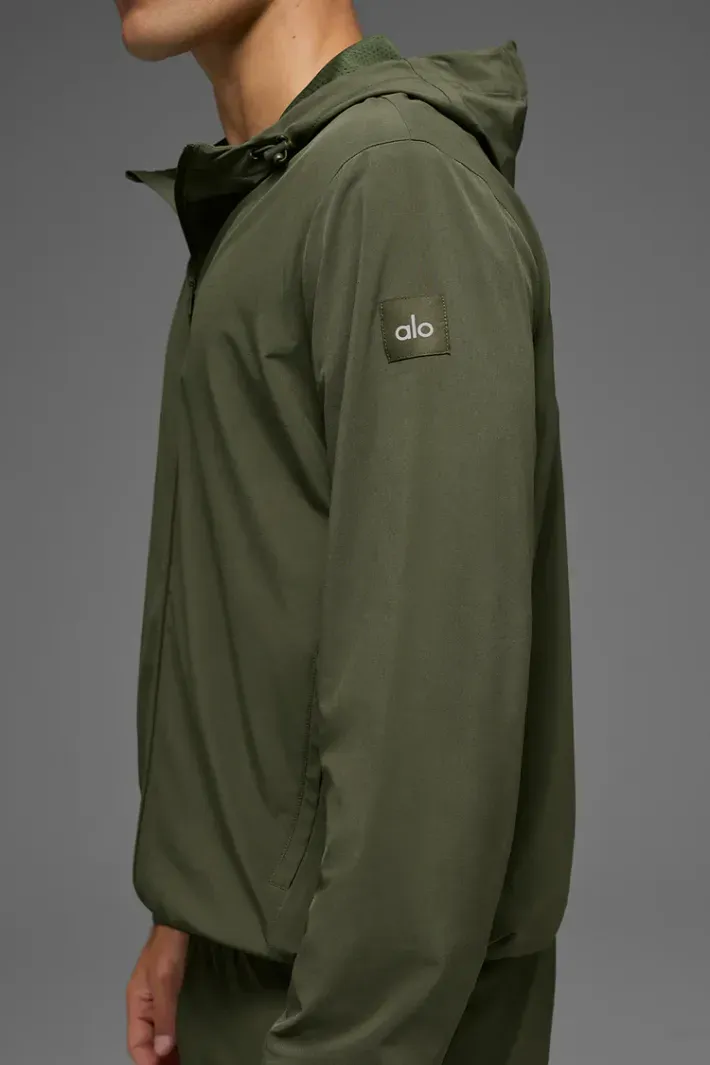 Jaqueta Performance On-The-Go Green Olive - Alo Yoga