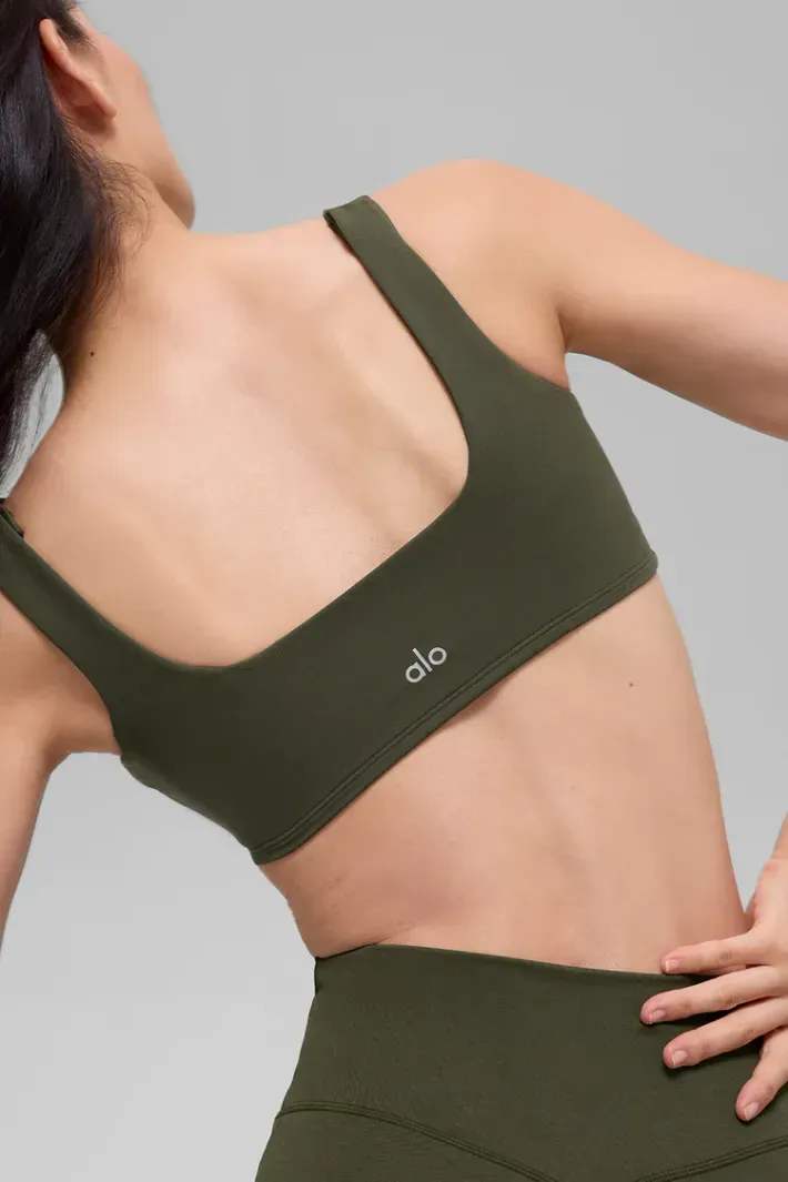 alo トップス Top Alo Softsculpt Precision Clover Green - Alo Yoga