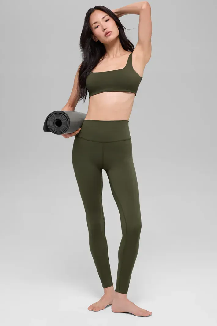 Top Alo Softsculpt Precision Green Olive - Alo Yoga