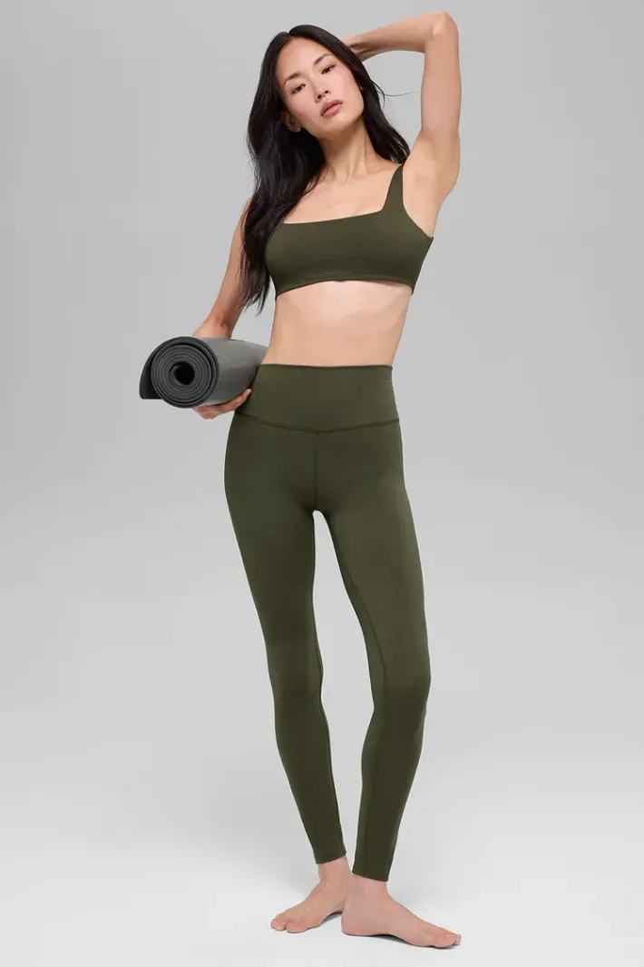 Legging Alo Softsculpt High-Waist Green Olive - Alo Yoga