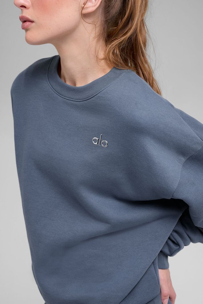 Moletom Accolade Crew Neck Bluestone - Alo Yoga