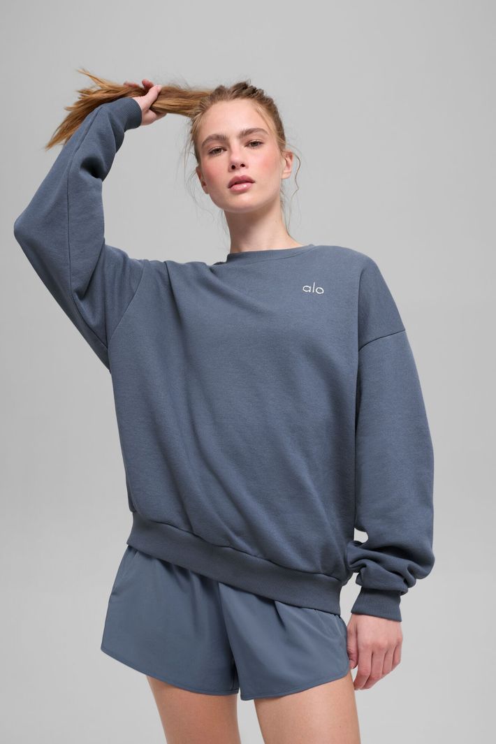 Moletom Accolade Crew Neck Bluestone - Alo Yoga