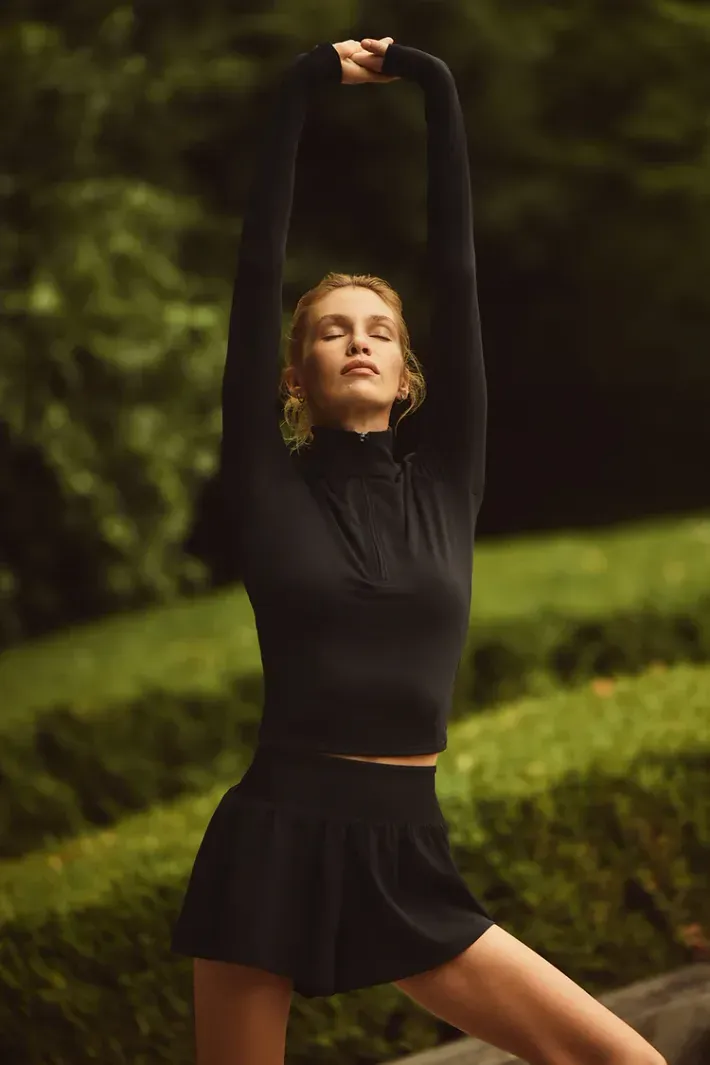 Casaco Alo Softsculpt Precision 1/4 Zip Black - Alo Yoga