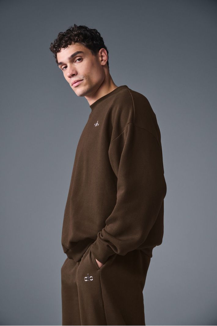 Moletom Accolade Crew Neck Espresso - Alo Yoga
