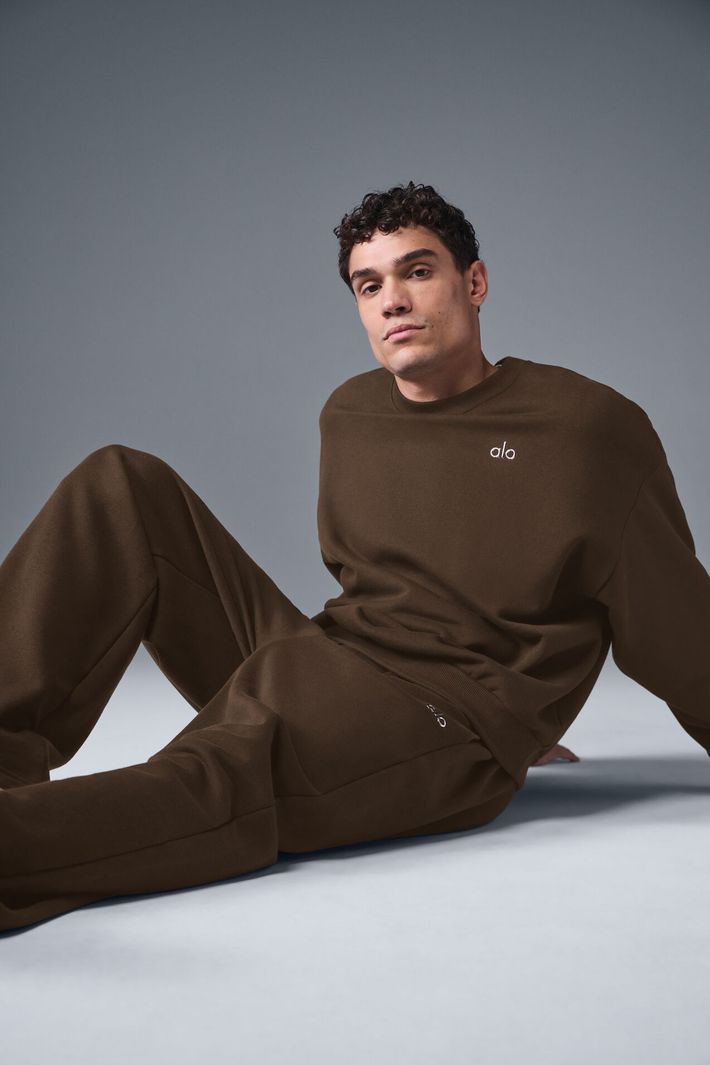 Moletom Accolade Crew Neck Espresso - Alo Yoga