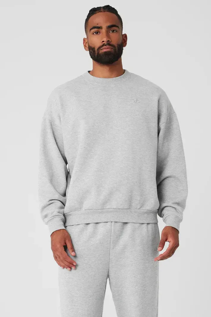 Moletom Accolade Crew Neck Grey - Alo Yoga