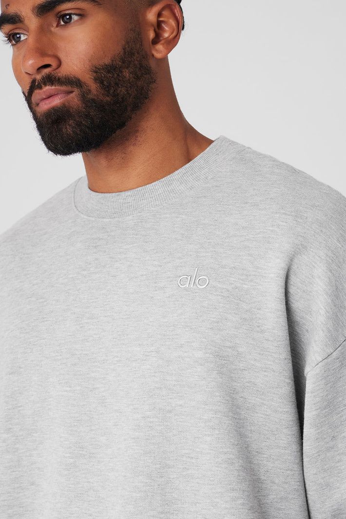 Moletom Accolade Crew Neck Grey - Alo Yoga