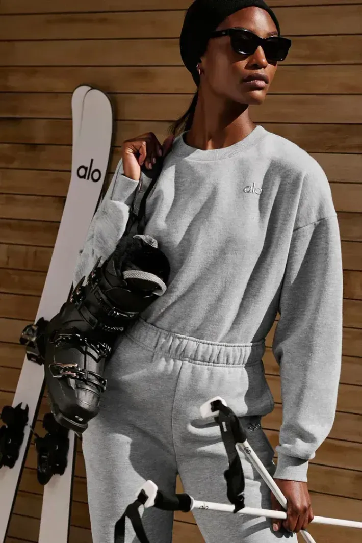 Moletom Accolade Crew Neck Grey - Alo Yoga