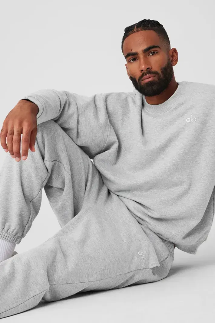 Moletom Accolade Crew Neck Grey - Alo Yoga