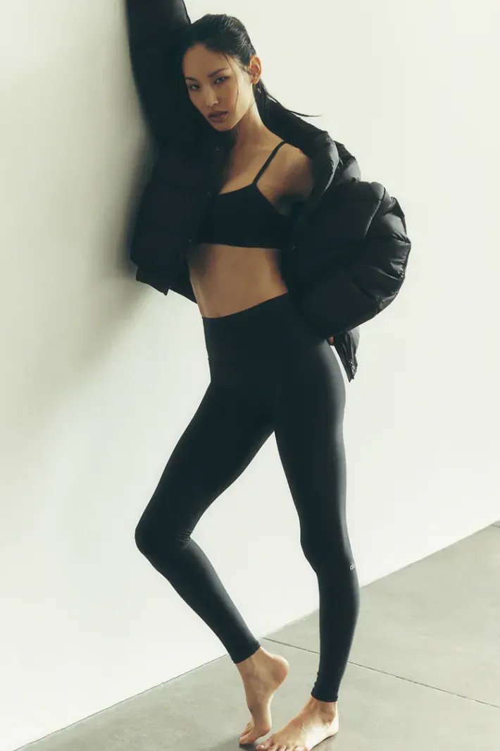 ヨガ・ピラティス alo High-Waist Airlift Legging Legging 7/8 High-Waist Airlift Black - Alo Yoga